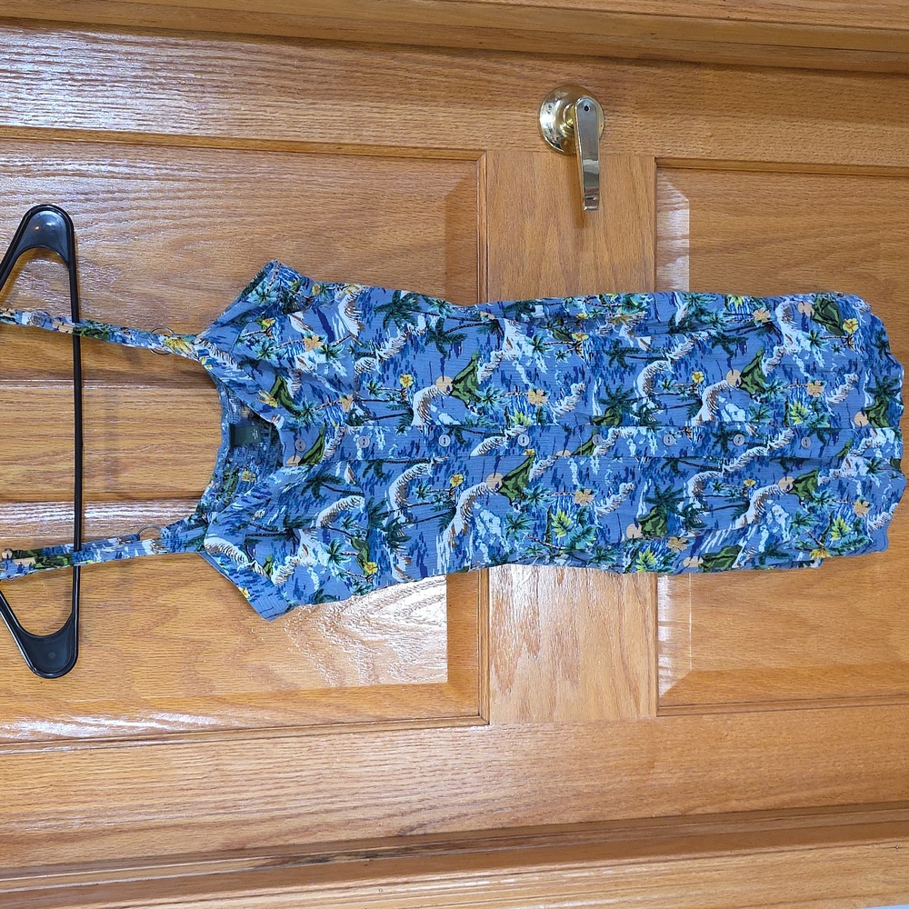 Wild Fable Blue and Green Juniors Dress
